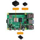Acrylic Case with Cooling Fan Heatsinks for Raspberry Pi 4BJC,a