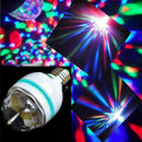 3W E27 RGB Crystal Ball Rotating LED Stage Light Bulbs Disco Party Bulb Lamp ES