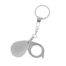 Loupe Folding Pocket 10X Magnifier Loupe Magnifying Glass Lens With Keychain  FT