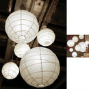 Hanging lampshade, white, paper, 45 x 45 x 45 cm