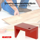 Woodworking 45 Degree Angle Ruler Line Drawing Round Center Line Scribe Gauge