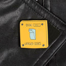 Creative Switch Letters Brooch Enamel Pin Badges Backpack Cartoon Jewelry
