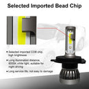 2Pcs H4/Hb2/9003 Mini1 Led Headlight 36W 6000Lm Cob Bulbs Kit Hi/Low Beam 6