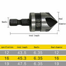 Carbon Steel 90 Degree 3PCS/Set Chamfering Drill Five-Blade Chamfer Dri JLC