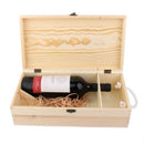 Double Carrier Wooden Box for Wine Bottle Gift Decoration W5O3
