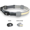 USB Rechargeable Wide Angle LED Headlamps Broadbeam For Adults Outdoor Running