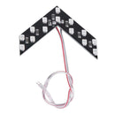 1pc LED Arrow Panels Cars Truck Rear Mirror Turn Signal Indicator(Yellow)
