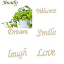 Natural Family Wooden Craft Cutout Wooden Pieces Embellishment Cardmaking