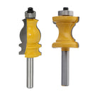 Set of 2 Mortise Template Flush Trim Router Bit Window Casing Router Bit 8mm