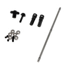 Black Metal Gear Bridge Rear Roller Axle for WPL 1/16 Military Truck Cars