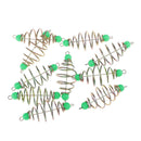 10pcs Metal Fishing Feeders Bait Thrower 5.5x2.2 cm/2.2x0.9 inch
