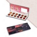 12Color Beauty Glazed Pressed Palette Glitter Eyeshadow Matte Makeup Waterp A3N2