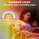 Colourful Rainbow Neon Sign LED Night Light Wall Lamp For Kids with USB Charger
