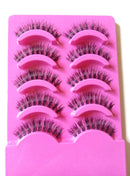 5 Pairs Natural Clear Band False Thick Eye Lashes Daily Eyelashes  Gw