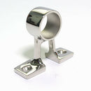 Right end fixed 90 degree 316 stainless steel marine double leg bracket 25mm