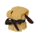 Mini Yellow Dog Shaped Soft Cotton Cartoon Face Towel X3M3