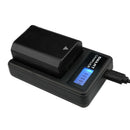 NP-FZ100 Battery Charger LCD Display USB Input Compact For Sony Alpha 9 A9 9R