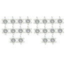 20x Filigree Flower Pendants Blanks Base 10mm Cameo Settings Tray Findings