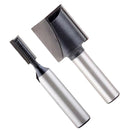 2pcs 8mm Shank Bottom Cleaning Straight/ Dado Router Bit 5mm&18mm Wood Cutting