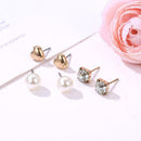 6 Pair Bohemian Long Tassel Pendant Drop Crystal Ears Stud Earring Set Jewe S7J4