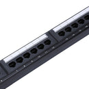 1X(UTP 24 Port Rj45 Patch Panel Rack Cable Wall Mounted Bracket Connector R