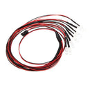 8 LED Upgrade Parts 5mm White Color Red Color LED Light Set for HSP RC Cars S5D2