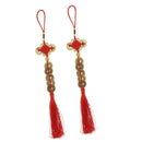 Qing Dynasty Red Chinese Knot Luck Coins Wealth Home Decor Ornament style 8