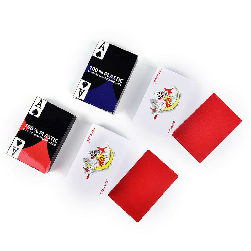 1pc red baccarat texas holdem plastic playing poker cards bridge gameTT