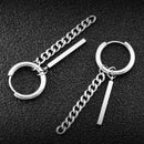 Stainless Steel Hip Hop Long Link Chain Dangle