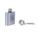 1oz 28ml Portable Mini Stainless Steel Flask Wine Bottle with Keychain