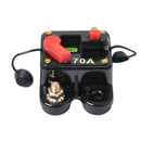 Circuit Breaker 70A, 12V-24V DC 70A Manual Reset Stereo Audio Circuit Breaker