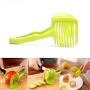 Kitchen  Lemon Clip Tomato Potato Slicer Holder Fruits Vegetables Cutter Too Bj
