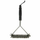 Non-stick Barbecue Grill BBQ Brush Steel Wire Bristles Cleaning Brushes Wit C9D9