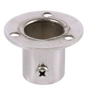 Closet Wardrobe 22mm Dia Pipe Hanging Rail Rod End Support Bracket