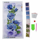 Rose Flower 5D Diamond Embroidery Painting Needlework Cross needle Kits(blu