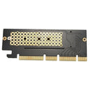 2X(M.2 Nvme Ssd Ngff To Pcie 3.0 X16 Adapter M Key Interface Card+Heatsink