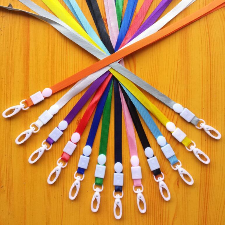10Pcs Neck Strap Lanyard Safety Breakaway For ID Name Badge Holder Keys ClipLJLJ