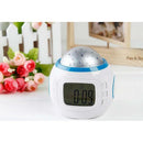 Kids Room Sky Star Night Light LED Projection Lamp Music Alarm Clock Calendar