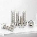 200PCS M6 M8 M10 M12 Stainless Steel Metric Hex Socket Cap Head Screws B TOE