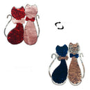 Sequins Lover Cat Patches on T-shirt Garment Sequined Applique Crafts FT