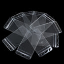 10Pcs Vertical Transparent Vinyl Plastic Clear ID Card Badge Holder  Z