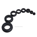 180pcs Ring Rubber Grommets Assortment Sealing Gasket Kit Car Truck Boat Black