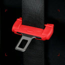 1x Car Safty Accessories Seat Belt Buckle Clip Silicone Anti-Scratch Cover RED