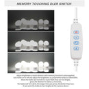 10pcs LED Makeup Mirror Light Bulb Kit Dimmable USB Hollywood Table Lights A