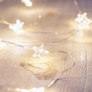 2m 20 LED Star Fairy Lights String Copper Wire Garland Lamp (Warm White)