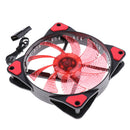 Red 12025 33LED Computer Case Cooling Fan Water-cooled Chassis Cooler 12cm