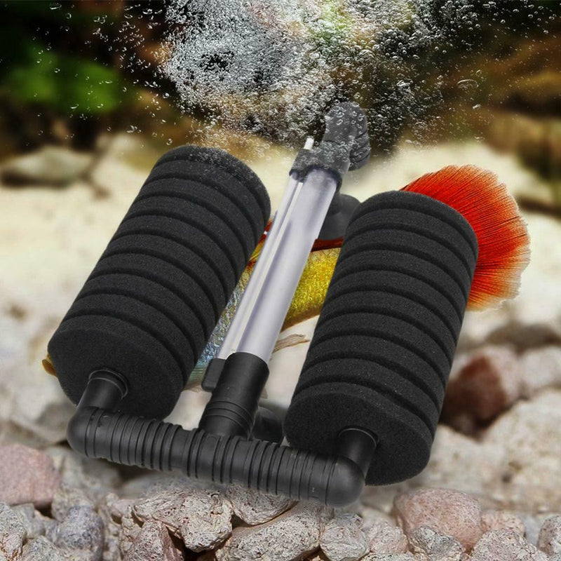 Mute Aquarium Filter Fish Tank Air Pump Skimmer Biochemical Cotton Sponge