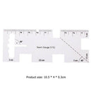 Acrylic Patchwork Thickness Ruler Measuring Gauge Clothes Measuring Tool A