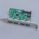 PCI-E to USB 3.0 4-Port PCI  Expansion Card (PCIe Card) 4 USB Ports