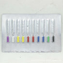 10 pcs Dental Endodontic Root Canal Stainless Steel Barbed Broaches 25mm TO F6Q2